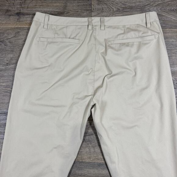 Rhone Pants Mens 38 Communter Tan Performance Stretch Slim - Picture 11 of 13
